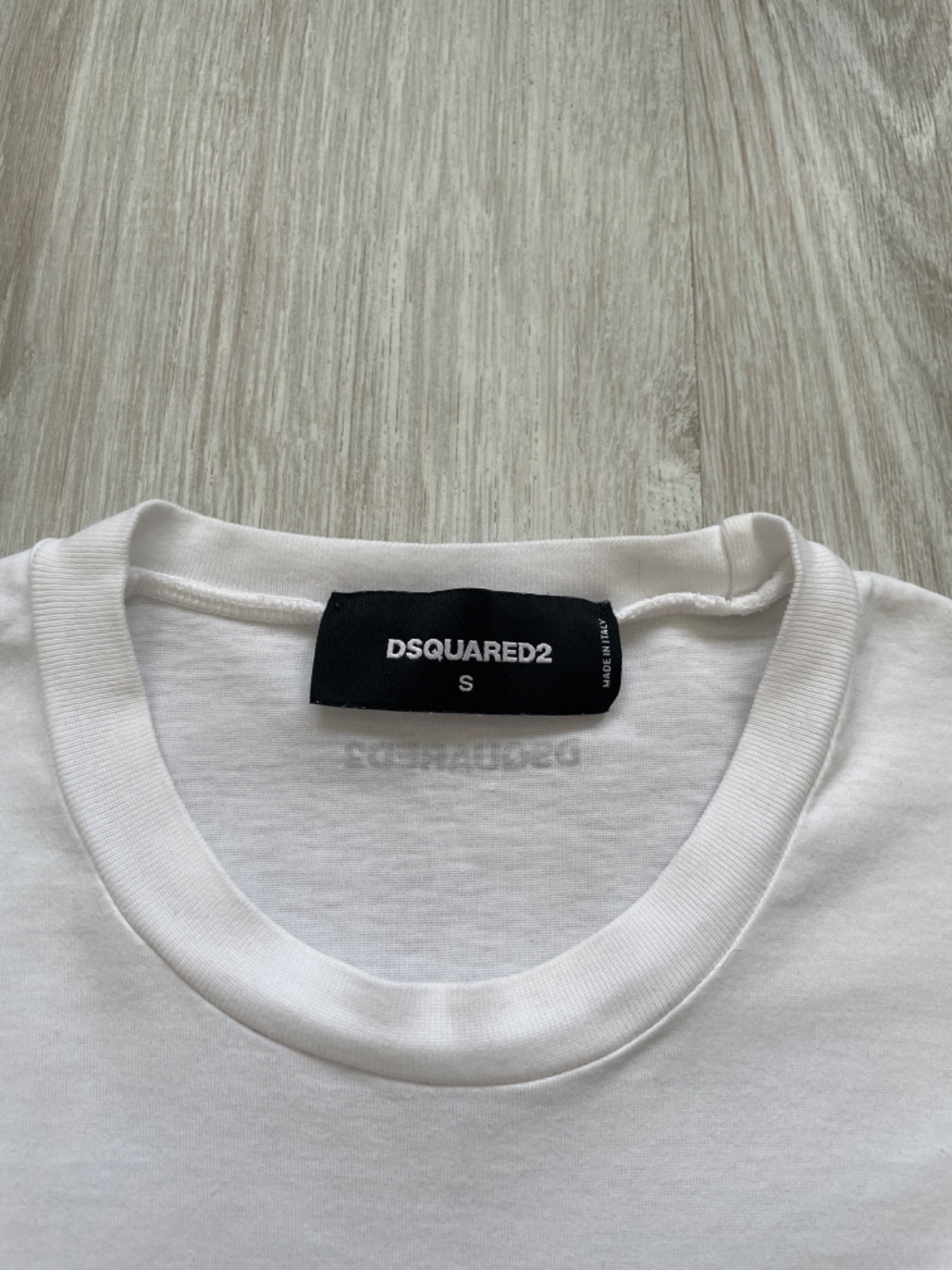 Dsquared2 White Multi Patch Embroidered Logo T-Sh… - image 3