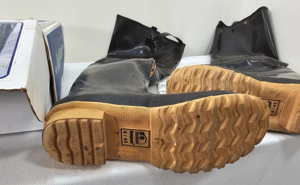 Hodgman Waders, Caster Rubber Hip Boots, Mens Size 8, Hip Waders VGC, Vintage!  - Image 4 of 4