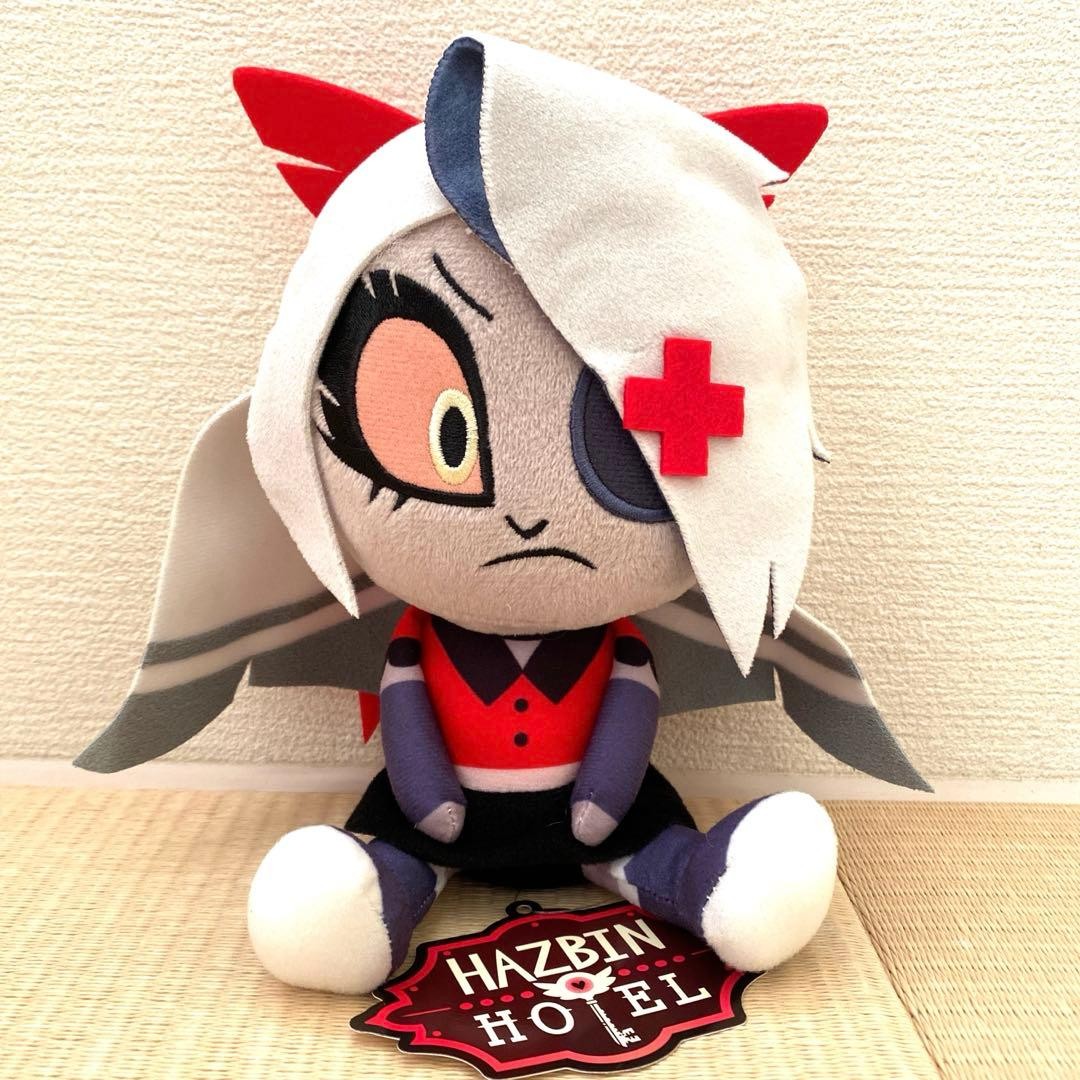 Hazbin Hotel Vaggie Sitting Plush Doll Roiund 1 about 20cm Limited 24