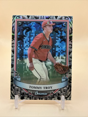#ad 2024 Topps Bowman Sterling Prospects Sterling Silver Tommy Troy 57 100 QI95 $4.99