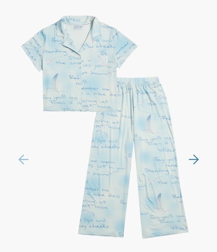 NEW Taylor Swift 1989 Wildest Dreams Pajama Set - RARE Official Merch - Size 3XL