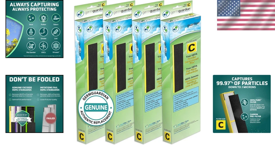 Filtros purificadores de aire Germ Guardian AC5000 Foto 2 de 4