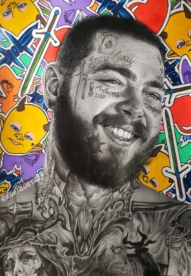 Post Malone Original Drawing