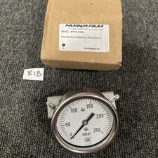 Nuova Fima Ls-274 Mbar 250psi AFFVC-B-S06 1/4" NPTM 2.5" Guage