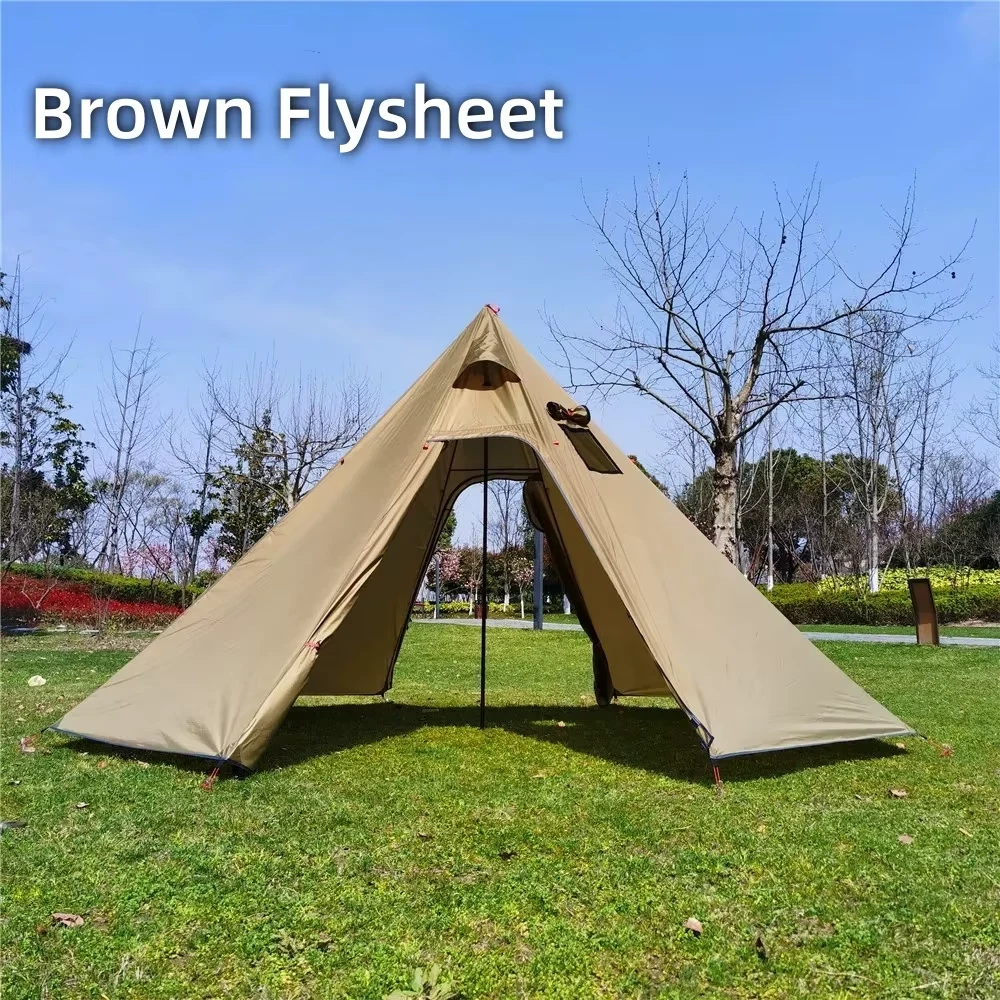 Enlarged Pyramid Tent Chimney Hole, Height 220Cm Ultralight Outdoor Camping