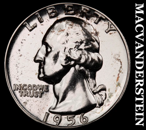 1956 Washington Quarter- Silver- Choice Gem Proof Luster No Reserve #J463