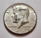 1968‑D Kennedy Half Dollar • 40% Silver • Very Good Luster • X121