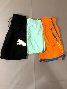 Lot Of 3 Shorts Youth Multicolor Omni Shade Gym Running Training Athleisure