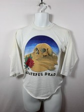 Vintage 80s Grateful Dead Stanley Mouse Sand Skull T Shirt Jerry Garcia Sz Small