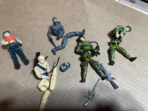Vintage 1980s 3.75” GI Joe Figure Lot For Parts Repair Broken Incomplete