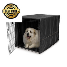 MidWest Homes for Pets XL Dog Crate Cover, 48.0"L x 30.0"W x 48.0"H, Black