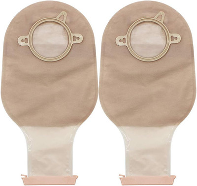 Colostomy Bags, 10PCS Two-Piece Drainable Pouches with Clamp Closure for Colonos