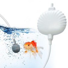 Small Aquarium Air Pump Quiet, Mini Air Bubbler for Fish Tank Up to 15 Gallon