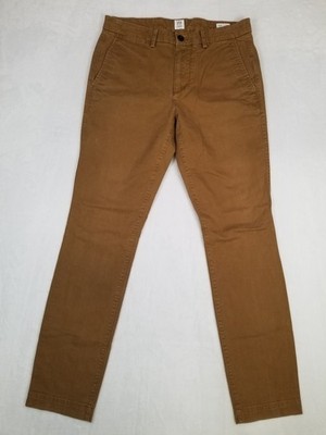 GAP Men's Relaxed Fit Essential Khakis Skinny Palomino Brown Pants Size 30x32