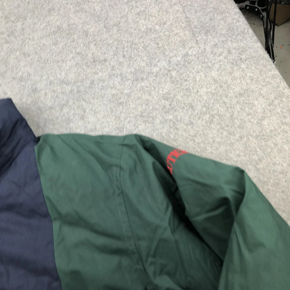 Chaqueta Nautica Vintage Para Hombre Grande Azul Marino Amarillo Colorblock Reversible Puffer Años 90 Foto 4 de 4