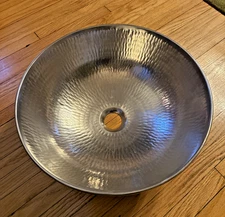 Sinkology Bohr SB301-14N 14" Silver Nickel Round Vessel Sink -(Has water spots)