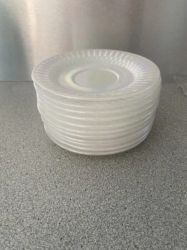 Vintage Federal Moonglow Iridescent Glass 5.75” Saucer Only - 11 Available