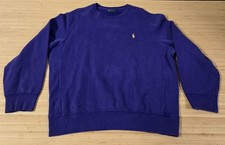 Polo Ralph Lauren Sweatshirt Mens XL Purple Crewneck Embroidered Pony Pullover