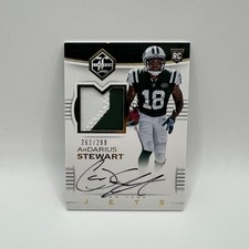 2017 Panini Limited ArDarius Stewart Auto Patch RC #103 /249 RPA NYJ