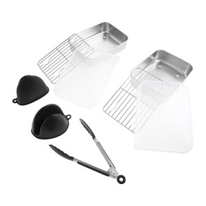 9Pack Air fryer Accessories Stainless Steel Casserole Dish For Ninja AF400EU