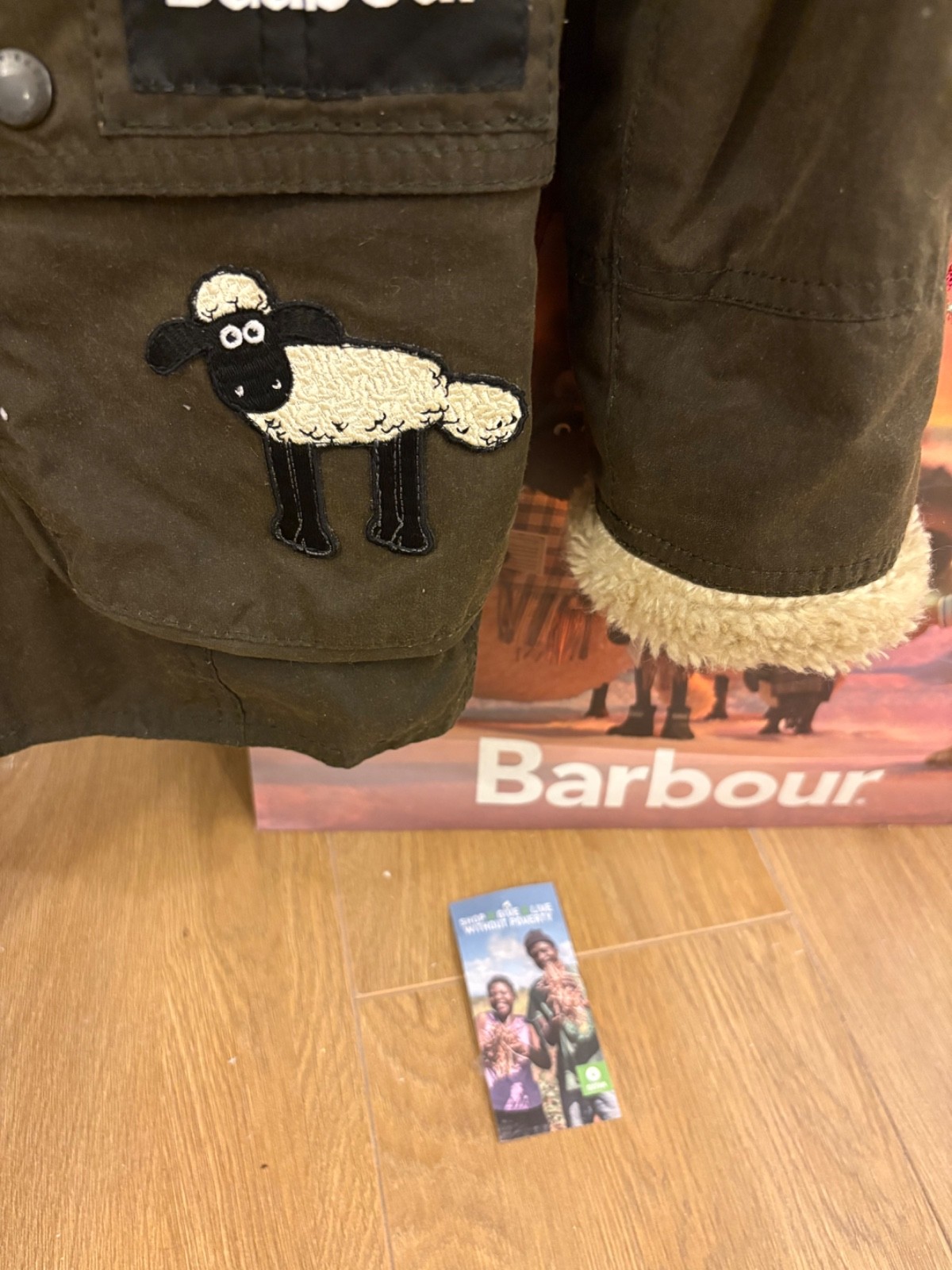 Barbour x Shaun the Sheep wax jacket size 10 women’s - Limited Edition image 4
