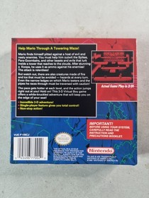 Mario Clash (Nintendo Virtual Boy) CIB Complete Authentic USA Version 