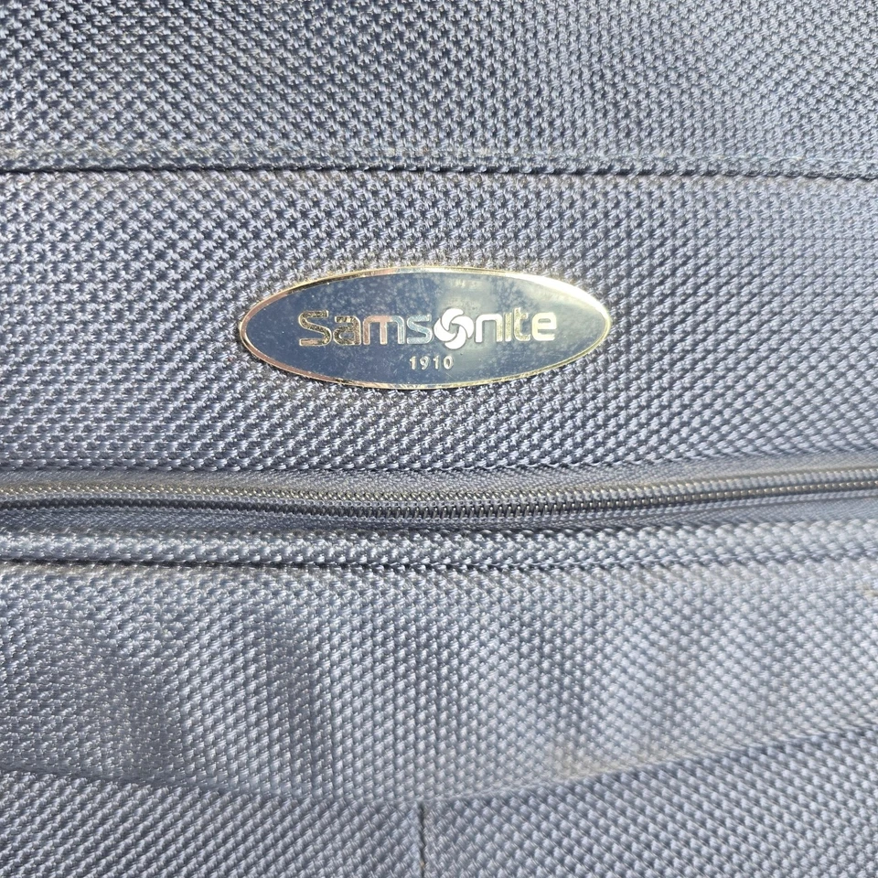 Bolsa de viagem Samsonite grande alça de ombro azul bolsos com zíper durável  - Imagem 2 de 4