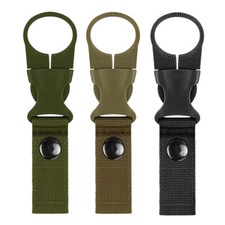 Tactical MOLLE Webbing Strap Clip Water Drink Bottle Holder Hook For Waist Belt