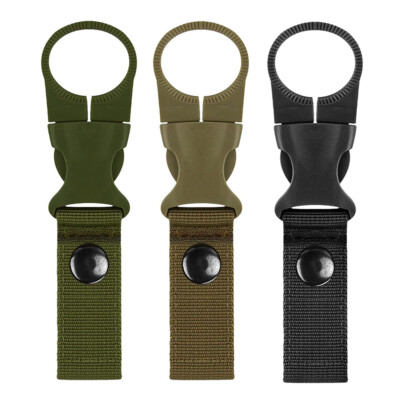 #ad Tactical MOLLE Webbing Strap Clip Water Drink Bottle Holder Hook For Waist Belt $5.98