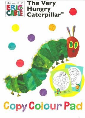 Die sehr hungrige Raupe Malbuch Kopie & Farbblock Kinder Aktivität