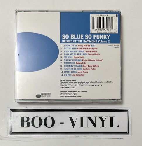 Various - So Blue So Funky (Heroes Of The Hammond Volume 2) Cd Album Jazz NM - Picture 2 of 6