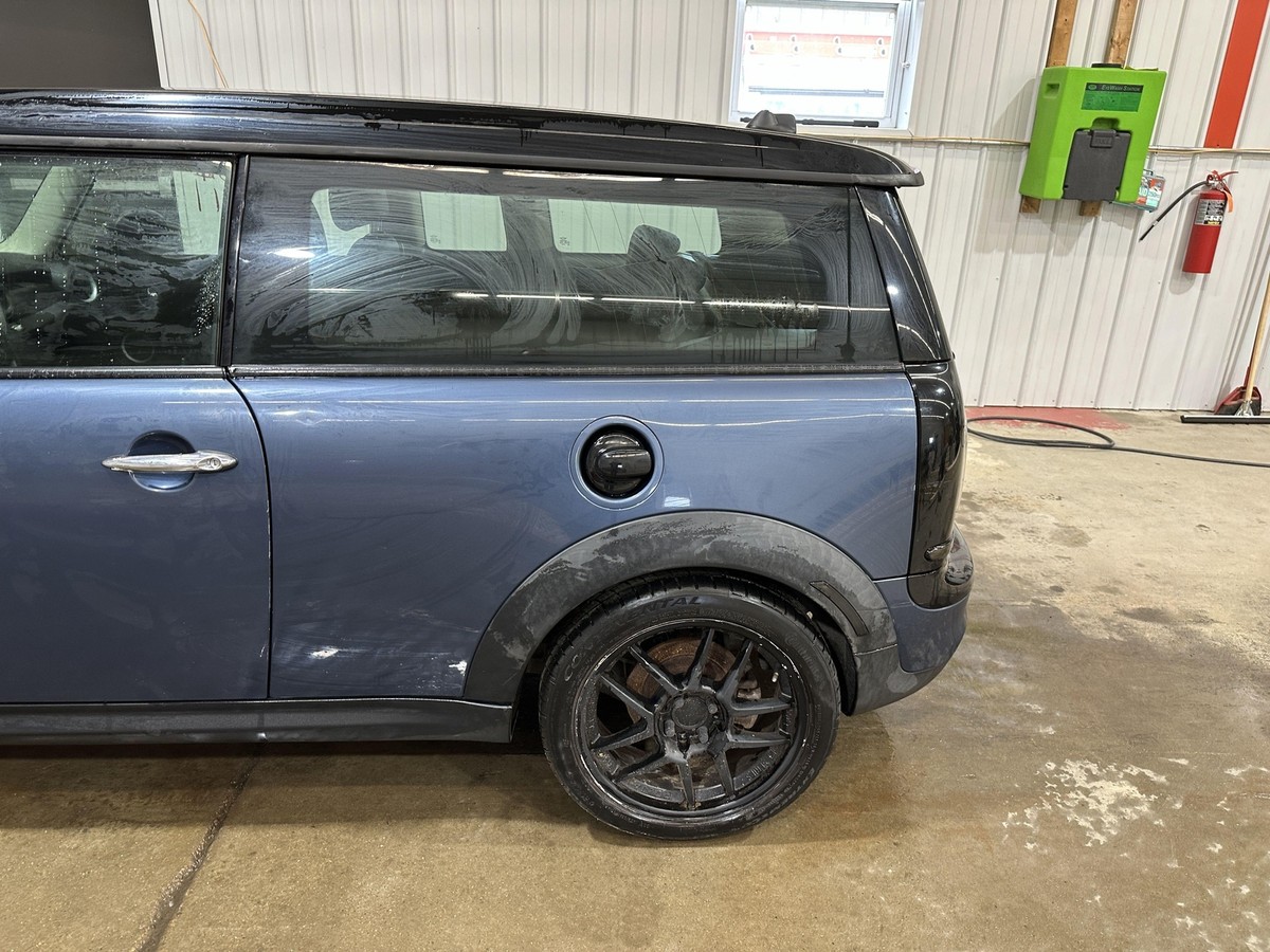 08-14 BMW MINI COOPER CLUBMAN DRIVER LEFT FRONT DOOR HORIZON BLUE