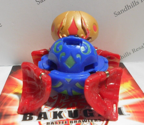 Bakugan Frosch Blue Aquos Red Pyrus Dual Attribute BakuSwap B2 610G - Picture 1 of 5