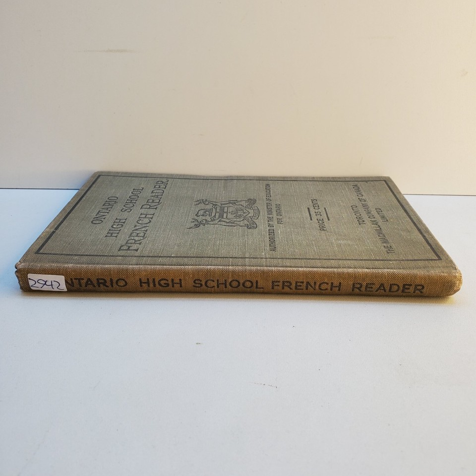Ontario High School French Reader Hardcover 1926 Vintage eBay