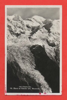CHAMONIX - Le Mont Blanc et le glacier des Bossons (J8698)