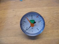 "Afriso Rf Manometer 63Mm L 0-4 Bar, Anschluss 3/8\" Hinten"