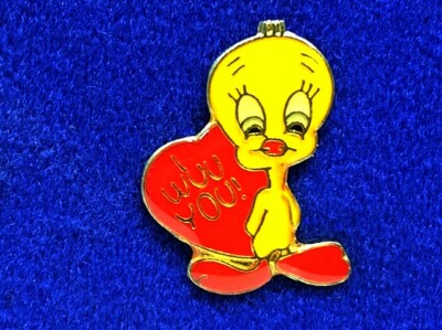 Tweedy Bird ~ ''I WUV YOU!''  Hat Pin ~ Brooch ~ Pin Back ~ Brand New 
