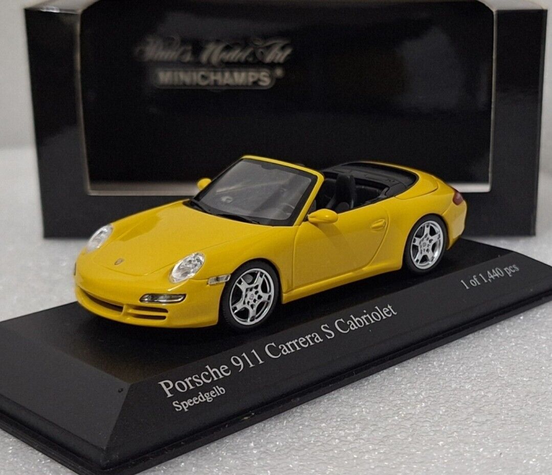 Porsche 911 997 Carrera S Cabriolet 2005 Yellow 1:43 Porsche 911 997 Carrera S Cabriolet 2005 Yellow 1:43