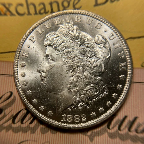 ✯1882 CC GEM BU Morgan Silver Dollar ✯ 1x Choice MS Carson City From Roll Rare ✯