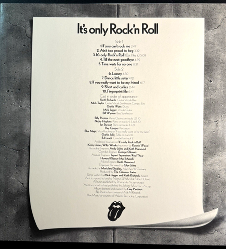 Rolling Stones / It's Only Rock n Roll / CDC #79101 / 1974 Original - Mint - Picture 5 of 11