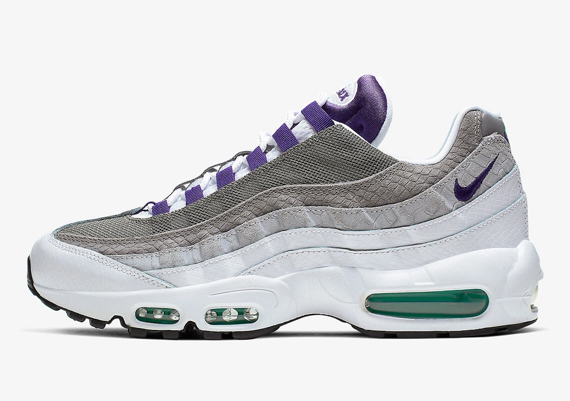 Nike Air Max 95 Grape Snakeskin Court Purple Emerald White Grey