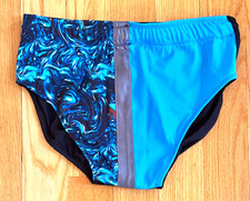 Pro Wrestling Trunks Unique Prints W. Center Stripe & Black Back Sz. 40-42 XL