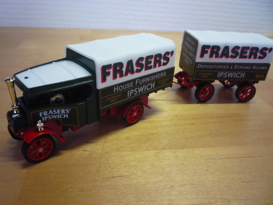 MATCHBOX MODELS of YESTERYEAR Y -27 FODEN C'TYPE STEAM WAGON TRAILER 1/60 1918 - Photo 3/3