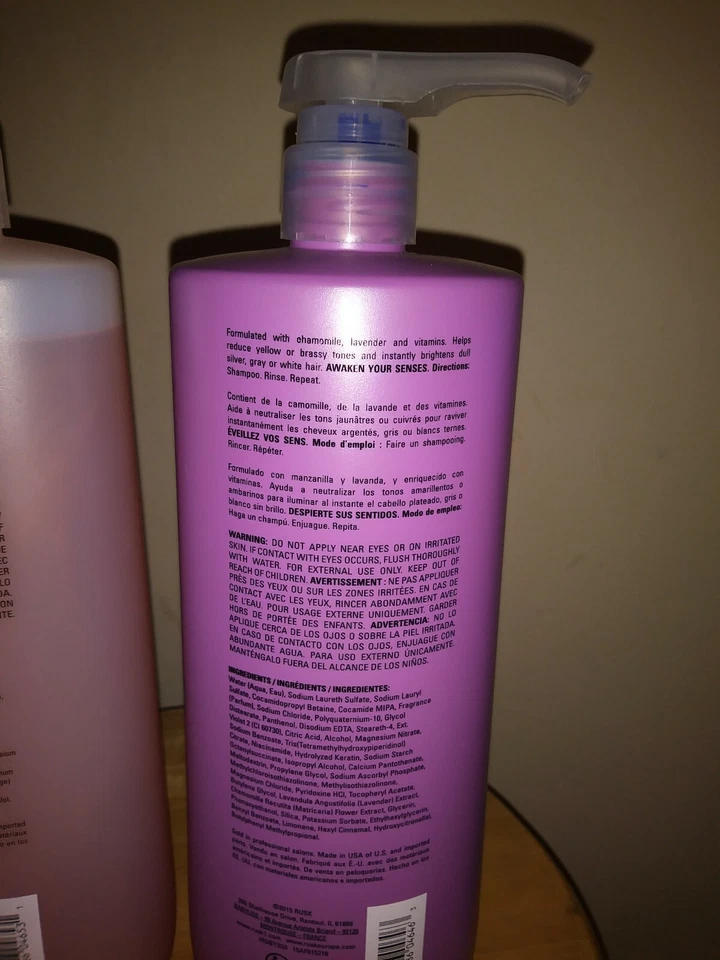 Rusk Sensories Bright Shampoo & Pure Color Protect Mandarin Jasmine Lot Of 2 New - Image 3 of 4