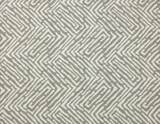 ROBERT ALLEN RANDILI VIEW TWINE BEIGE GEOMETRIC CRYPTON HOME FABRIC BY YARD 54"W