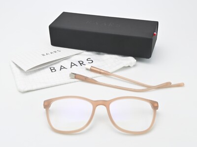 BAARS Brille Zaha C09ms 50-19 Magnetscharnier Matt Nude Beige Leicht Frankreich