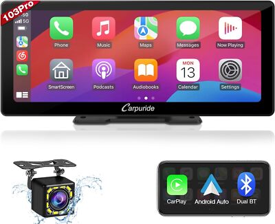 Carpuride W103PRO Wireless Apple CarPlay Android Auto AirPlay Sprachsteuerung BT