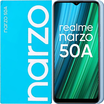 Realme Narzo 50A 4G/LTE Oxygen Blue 128GB + 4GB Dual-SIM Unlocked GSM NEW