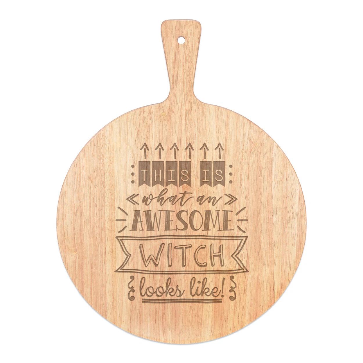 This Is What An Awesome Witch Looks Like Pizza Board Paddle Wooden Best