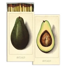 Avocado Set of 2 Large Matchboxes with Wooden Matches